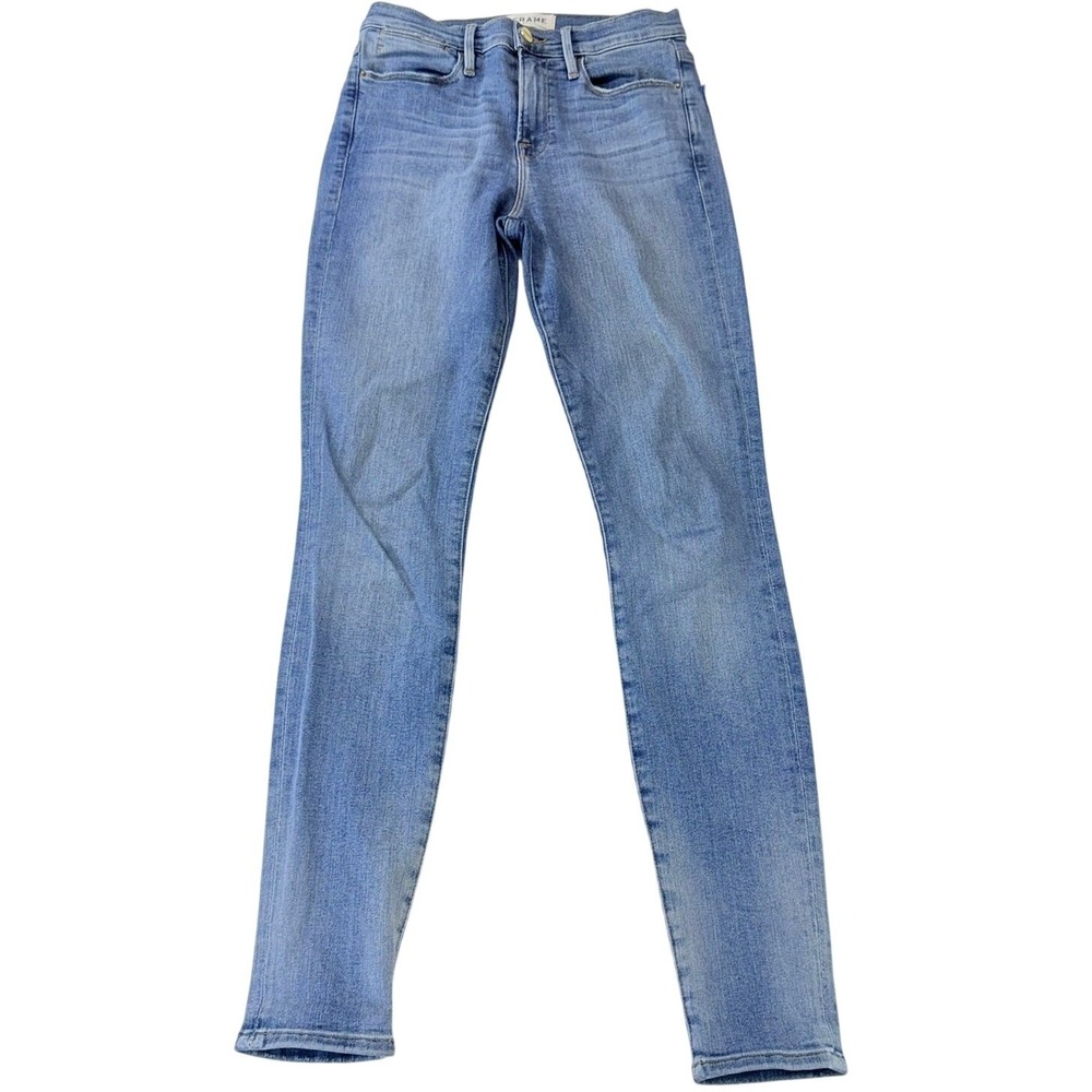 Frame Jeans Women's Size 26 Le High Skinny Light Blue Wash Denim Jeans